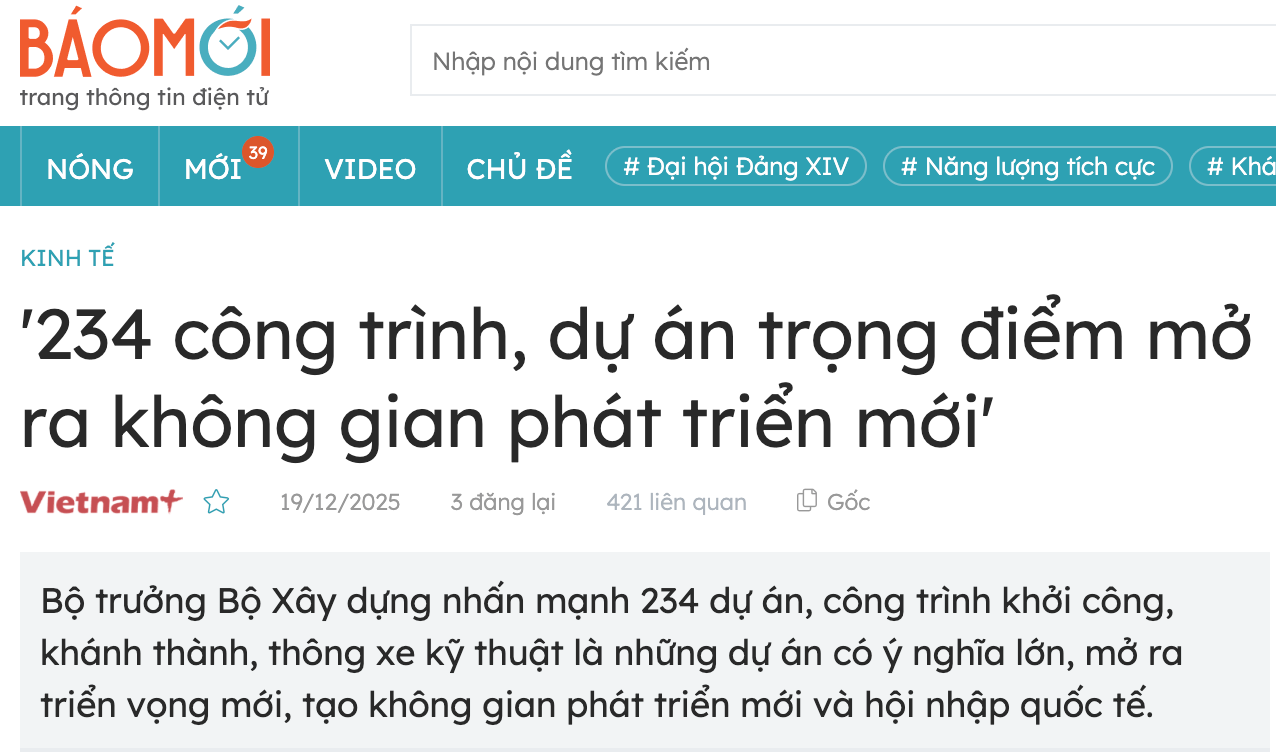 234 dự án và công trình: Tổ quốc ơi, người đang lâm nguy!